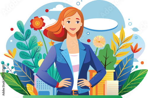 Increase sales and become a trusted advisor, flat illustration, vector illustration.