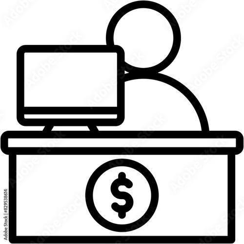 Bank Teller Icon