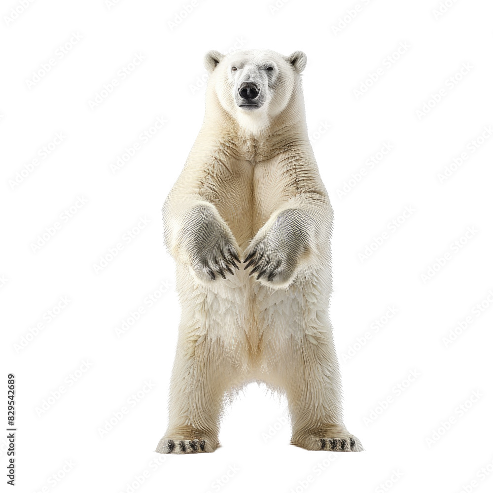 polar bear isolated on white polar bear isolated on white