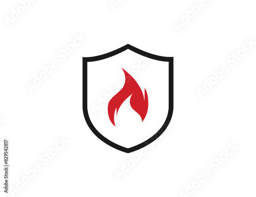 No fire allowed, fireproof icon. Vector illustration.
