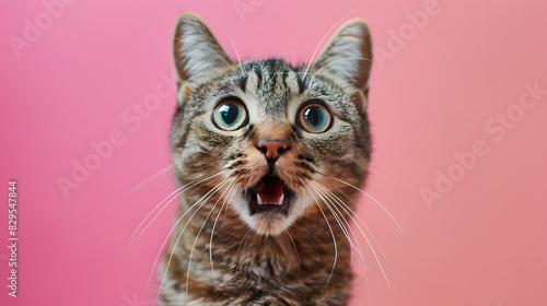 Craziest surprised cat photo