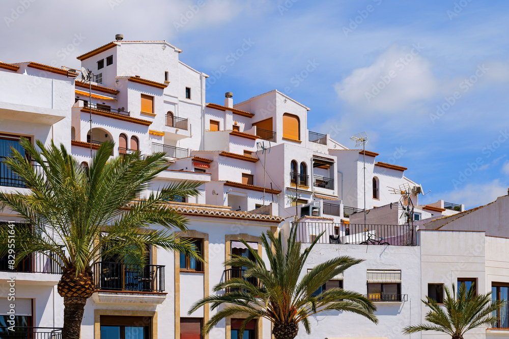 Fototapeta premium Ferienhäuser Benitachell, Spanien
