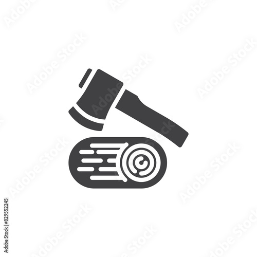 Forest clearance vector icon