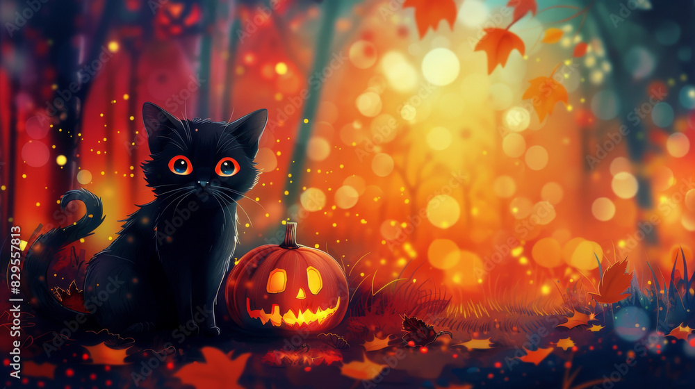 halloween background with pumpkin and bats halloween background with pumpkin and bats