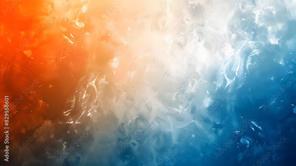 Fototapeta premium orange, blanc, and blue extured background. Generative AI.
