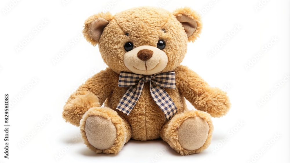 Teddy bear toy isolated on white background