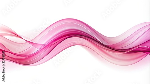 Pink wave shapes on white background