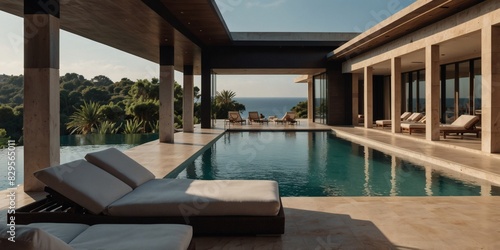 Extravagant coastal villa with panoramic pool