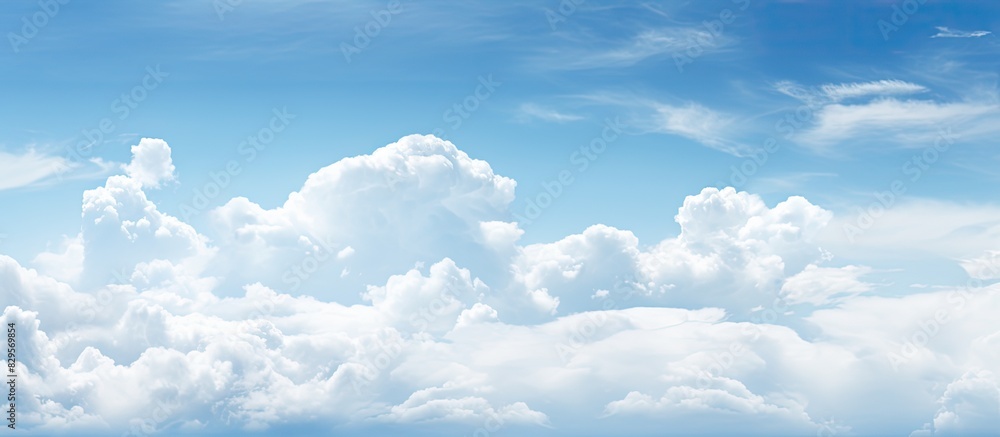 Sky backdrop with gentle clouds ideal for a copy space image