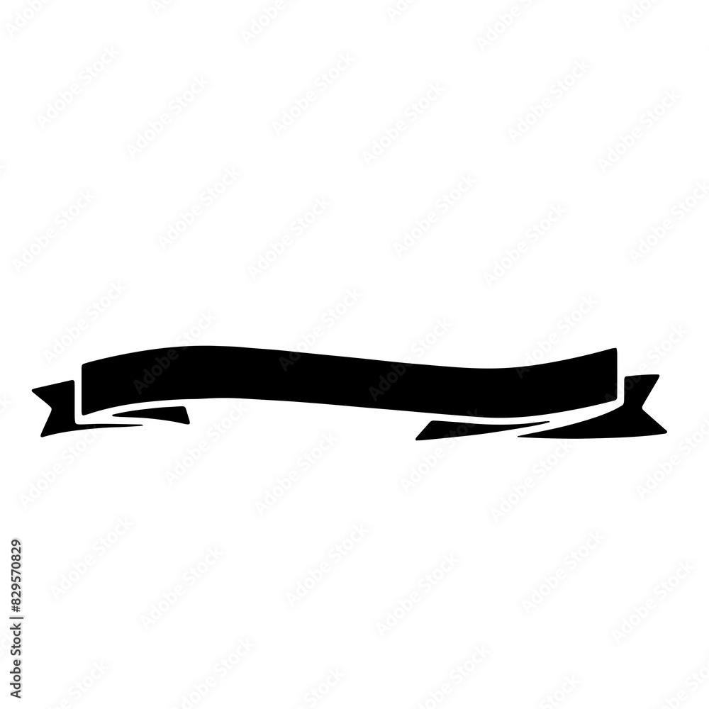 Ribbon Banner Silhouettes Ribbon Banner Silhouettes