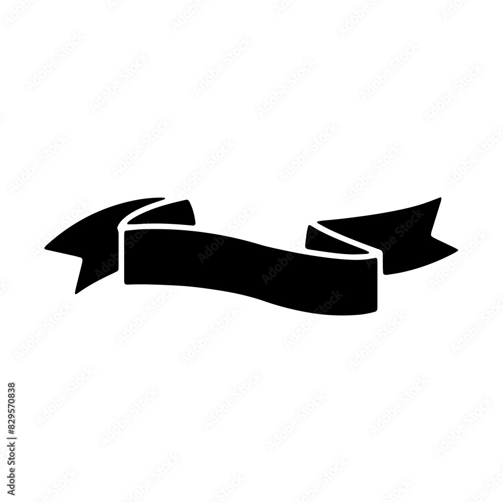 Ribbon Banner Silhouettes Ribbon Banner Silhouettes