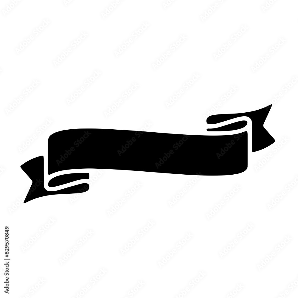 Ribbon Banner Silhouettes Ribbon Banner Silhouettes