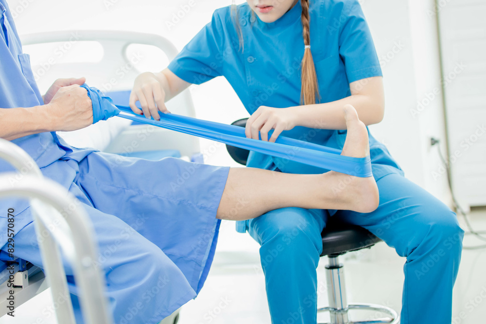 Physical therapy is the care and treatment of muscles. that cannot work fully Physical therapy is the care and treatment of muscles. that cannot work fully