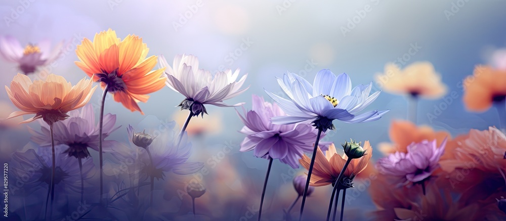 Macro photography capturing exquisite flowers against a stunning background accentuated by a vast copy space image Macro photography capturing exquisite flowers against a stunning background accentuated by a vast copy space image