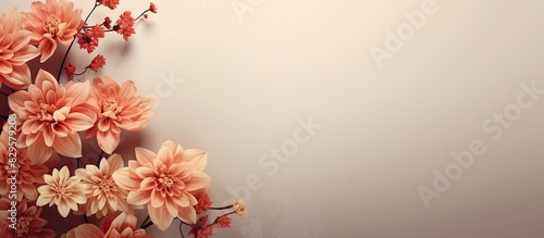 Floral background perfect for design or advertising with ample copy space image