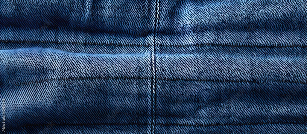 Close up of denim jacket fabric texture with copy space image Close up of denim jacket fabric texture with copy space image