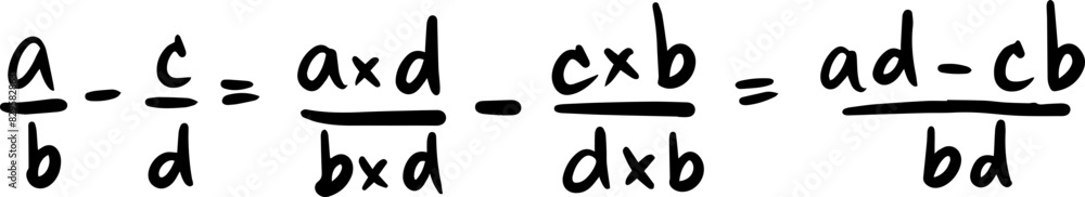 Obraz premium remainder theorem formula math handwritten