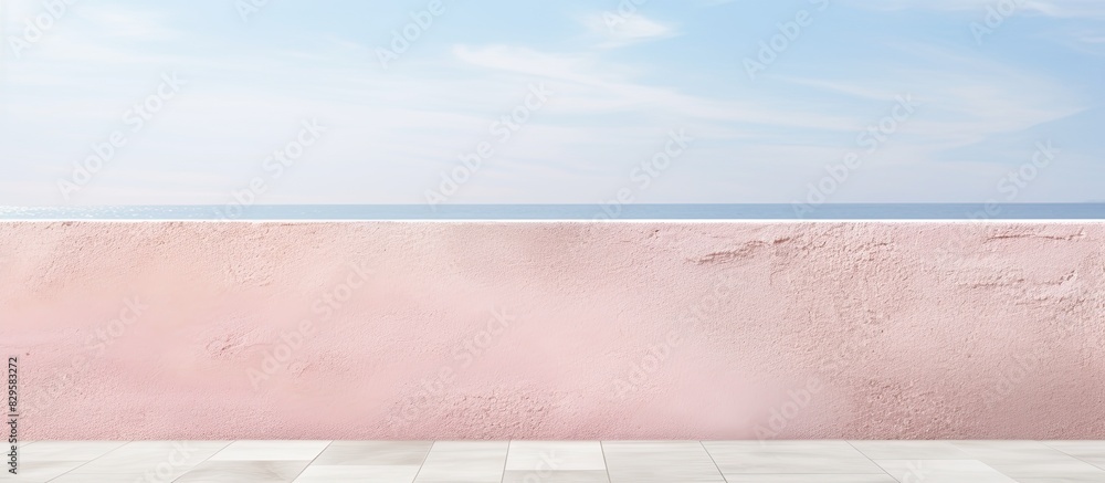 Copy space image of a pastel pink textured cement wall ideal for showcasing organic cosmetic products in an online shop with a summer beach theme Copy space image of a pastel pink textured cement wall ideal for showcasing organic cosmetic products in an online shop with a summer beach theme