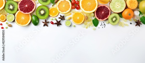 Remedies for cold and flu Healthy food immune boosting selection Foods high in antioxidants minerals and vitamins Antiviral treatment. Copy space image. Place for adding text and design photo