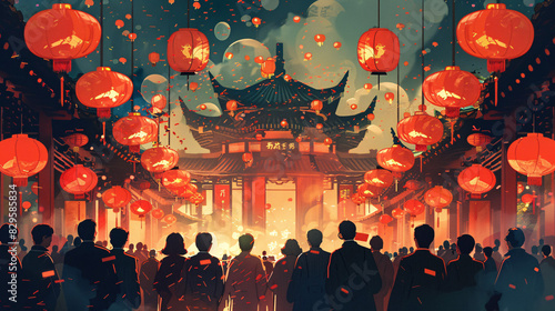 Immerse yourself in the intricacies of Chinese business etiquette through illustrations that depict rituals such as the exchange of red envelopes (hongbao), bowing as a sign of respect, and the use photo