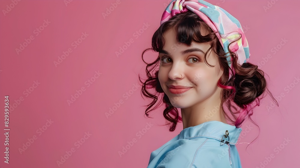 Vibrant Vocation Joyful Young Hair Stylist Expertly Crafting Colorful Hairstyles Vibrant Vocation Joyful Young Hair Stylist Expertly Crafting Colorful Hairstyles