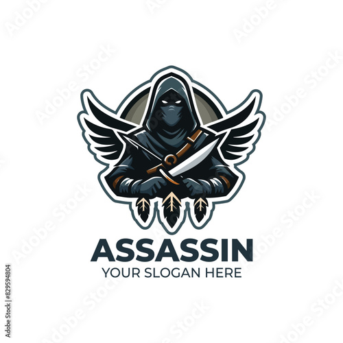 Awesome Assassin Mascot Logo Design