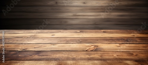 Table background with copy space image on empty wooden surface