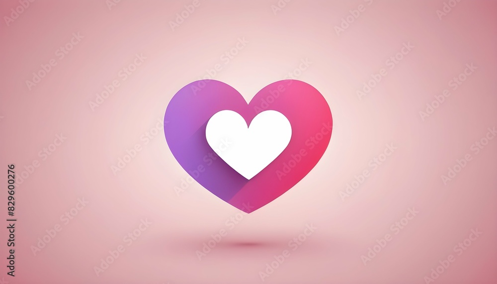 A heart icon representing emotions or feelings upscaled 3