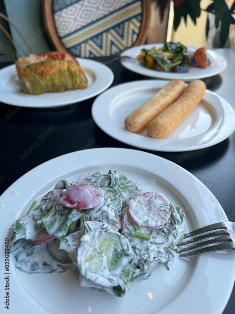 A delicious lunch on the table A delicious lunch on the table