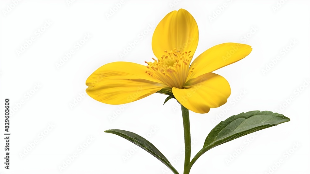 Fototapeta premium yellow flower isolated on transparent background cutout