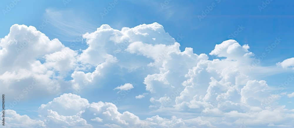 © Ilgun - Scenic sky with various cloud formations like cirrostratus cirrocumulus and cumulus on a sunny afternoon providing a picturesque backdrop Includes copy space image © Ilgun - Scenic sky with various cloud formations like cirrostratus cirrocumulus and cumulus on a sunny afternoon providing a picturesque backdrop Includes copy space image