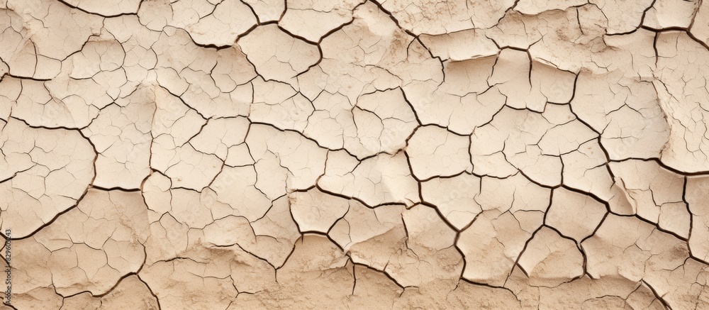 Dry parched earth with visible cracks suitable for placing a copy space image Dry parched earth with visible cracks suitable for placing a copy space image
