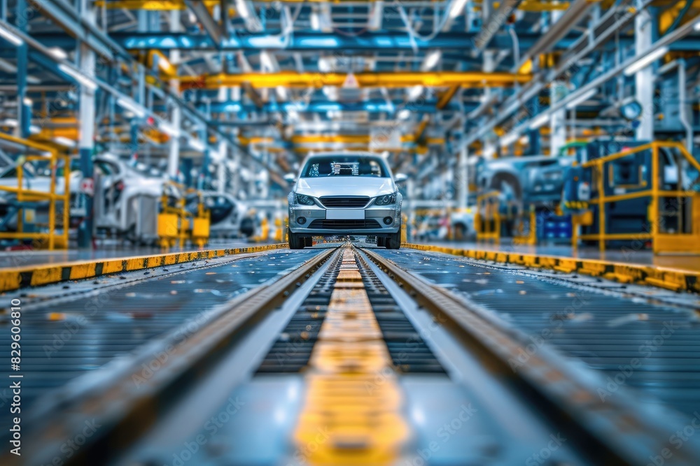 Car repair service center inside a car repair shop Car repair service center inside a car repair shop
