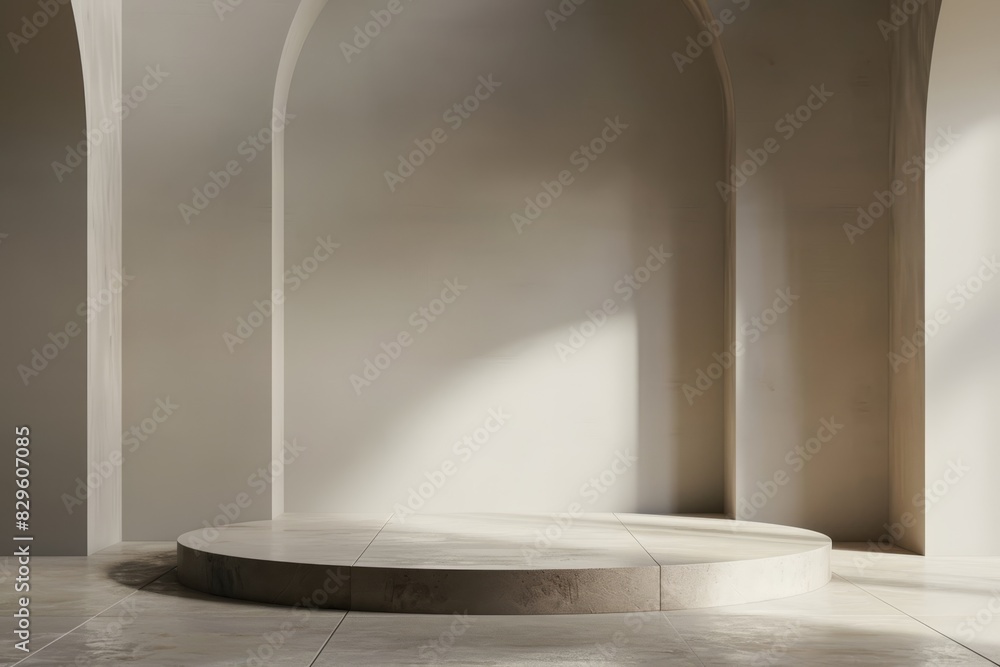 Aesthetic Minimalist Empty Podium Aesthetic Minimalist Empty Podium