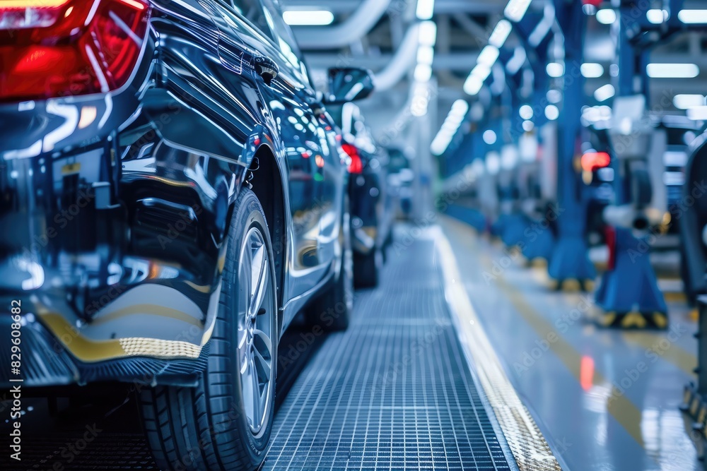 Car repair service center inside a car repair shop Car repair service center inside a car repair shop