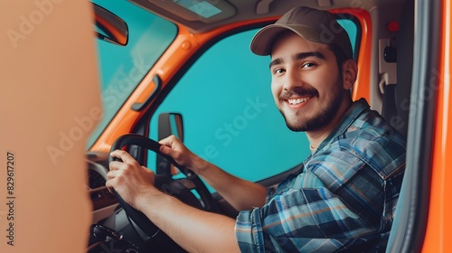 Joyful Meals on Wheels Driver Delivering Happiness in Colorful Community