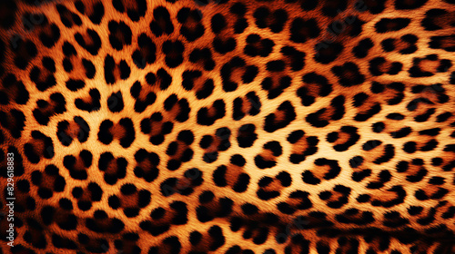 Leopard skin texture pattern design orange and black spots elegant backdrop wallpaper luxury textile fashion pattern design