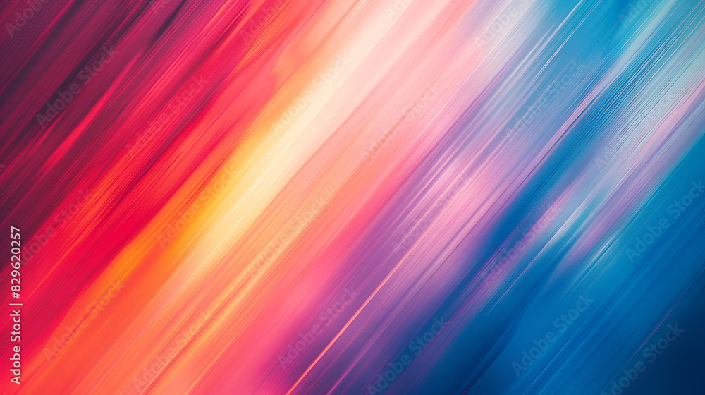 Bright colored blurred brushstrokes as multicolored flashes for an abstract background ,diagonal lines background or backdrop with mulberry , pastel gray and medium purple colors