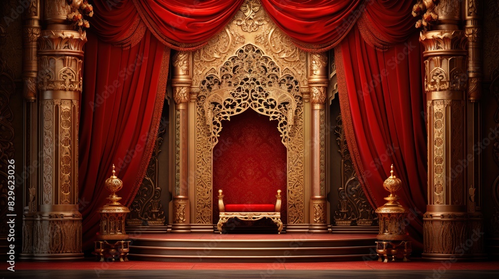 Obraz premium wedding stage interior