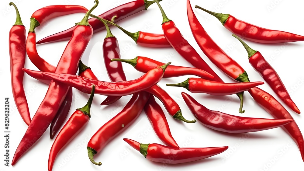 dry red chili peppers isolated on transparent background cutout dry red chili peppers isolated on transparent background cutout