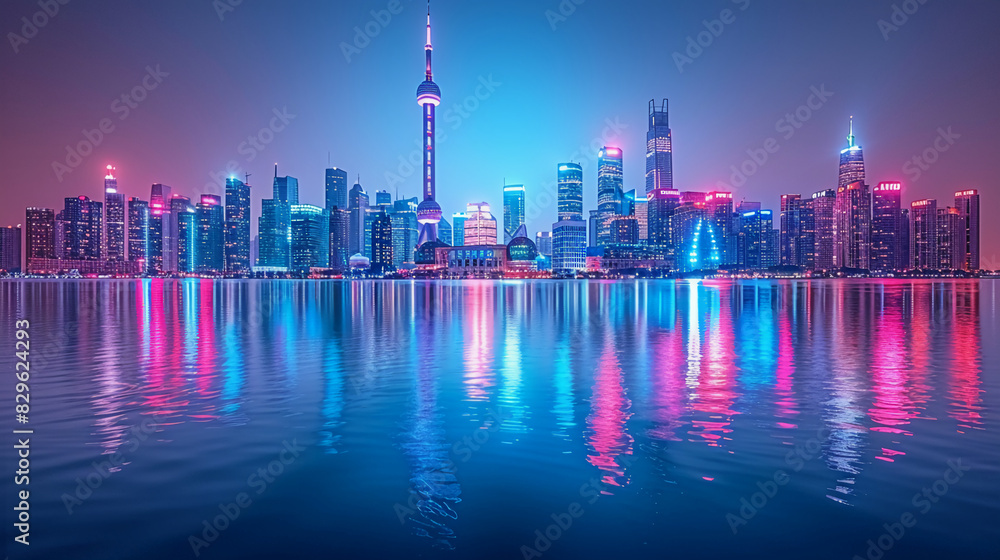 Obraz premium A Futuristic Cityscape