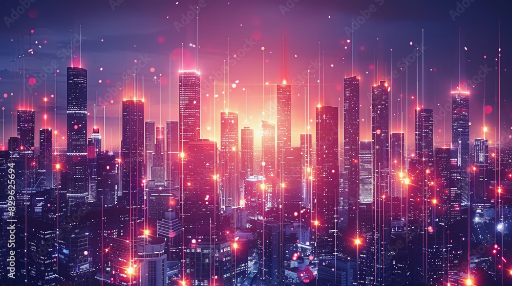 Obraz premium A Futuristic Cityscape