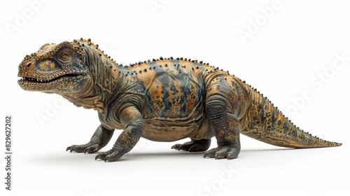 Majestic Iguanodon - Detailed Dinosaur Model Isolated on White Studio Background
