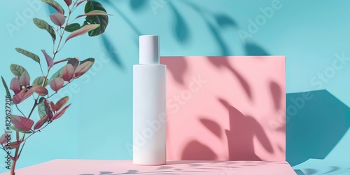 cosmetology, face care product, minimalism, photo of stock, place of the text