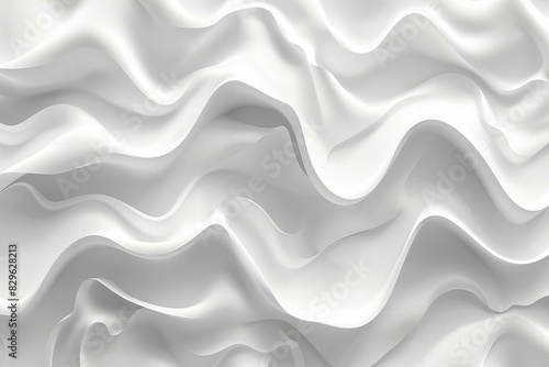 Illustration of elegant white wavy background  high quality  high resolution