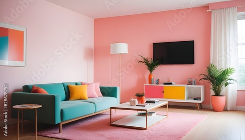 Wallpaper Mural living room interior Torontodigital.ca