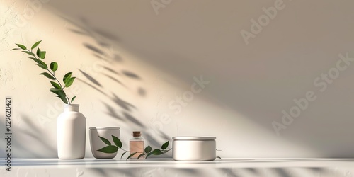 cosmetology, face care product, minimalism, photo of stock, place of the text