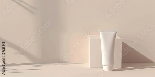 cosmetology, face care product, minimalism, photo of stock, place of the text