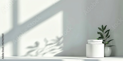 cosmetology, face care product, minimalism, photo of stock, place of the text