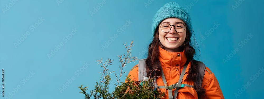 Young Conservation Volunteers Radiant Smile A Reflection of Hope and Action for Environmental Protection